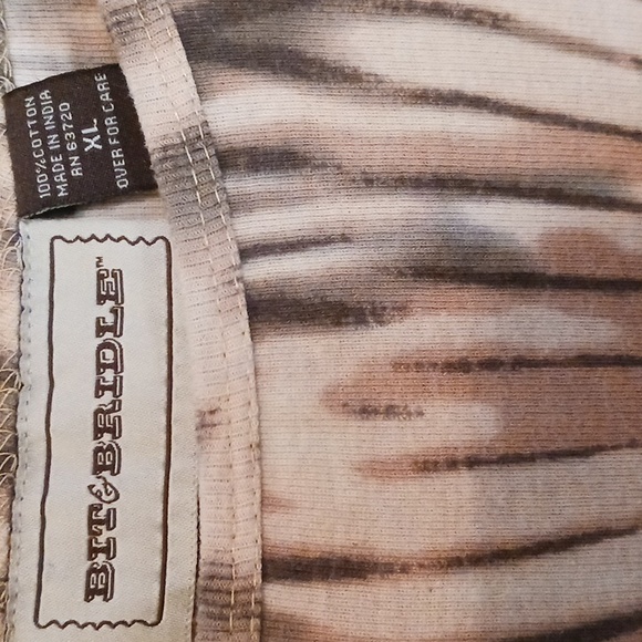 Bit and bridle three quarter sleeve t shirt. Wild west. 🇺🇸 - Picture 3 of 10